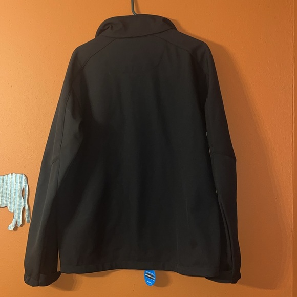 New Mens L Columbia Black Ascender ll  Softshell Outdoor Jacket water resistant - Picture 6 of 9